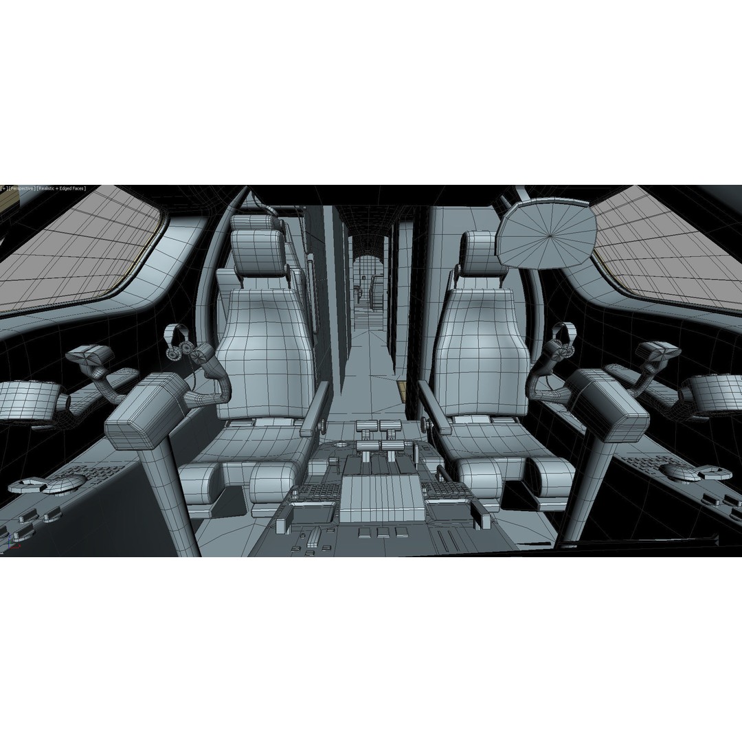 Gulfstream G650 3D Model – High Poly Aircraft, FBX, OBJ, Game Ready - View 65