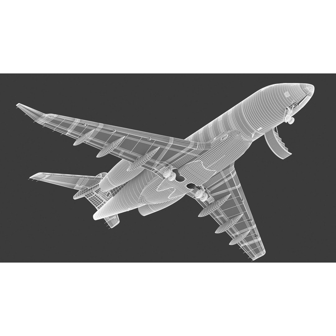 Bombardier Challenger 350 3D Model – High-Quality Aircraft Asset, FBX, OBJ - View 40