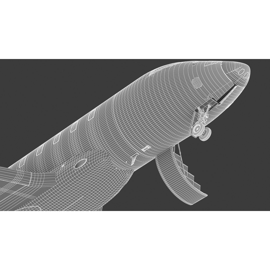 Bombardier Challenger 350 3D Model – High-Quality Aircraft Asset, FBX, OBJ - View 47