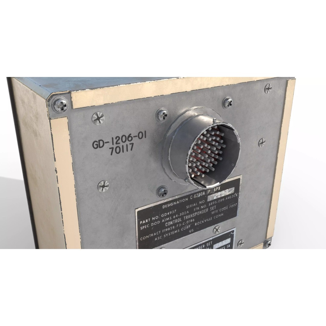 Identification Control Panel 3D Model – Military Use, PBR Textures, FBX - View 11