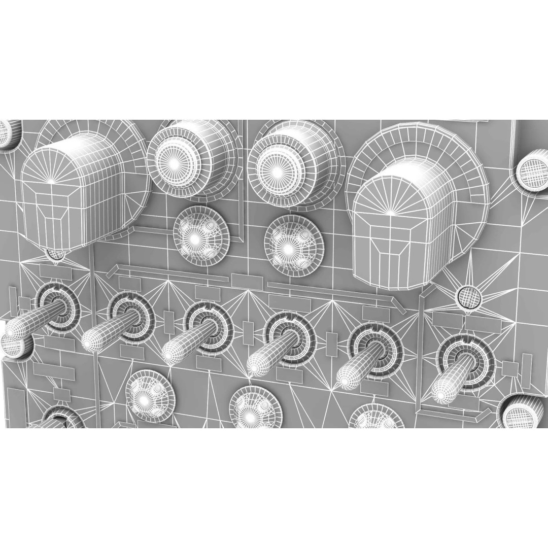 Identification Control Panel 3D Model – Military Use, PBR Textures, FBX - View 12