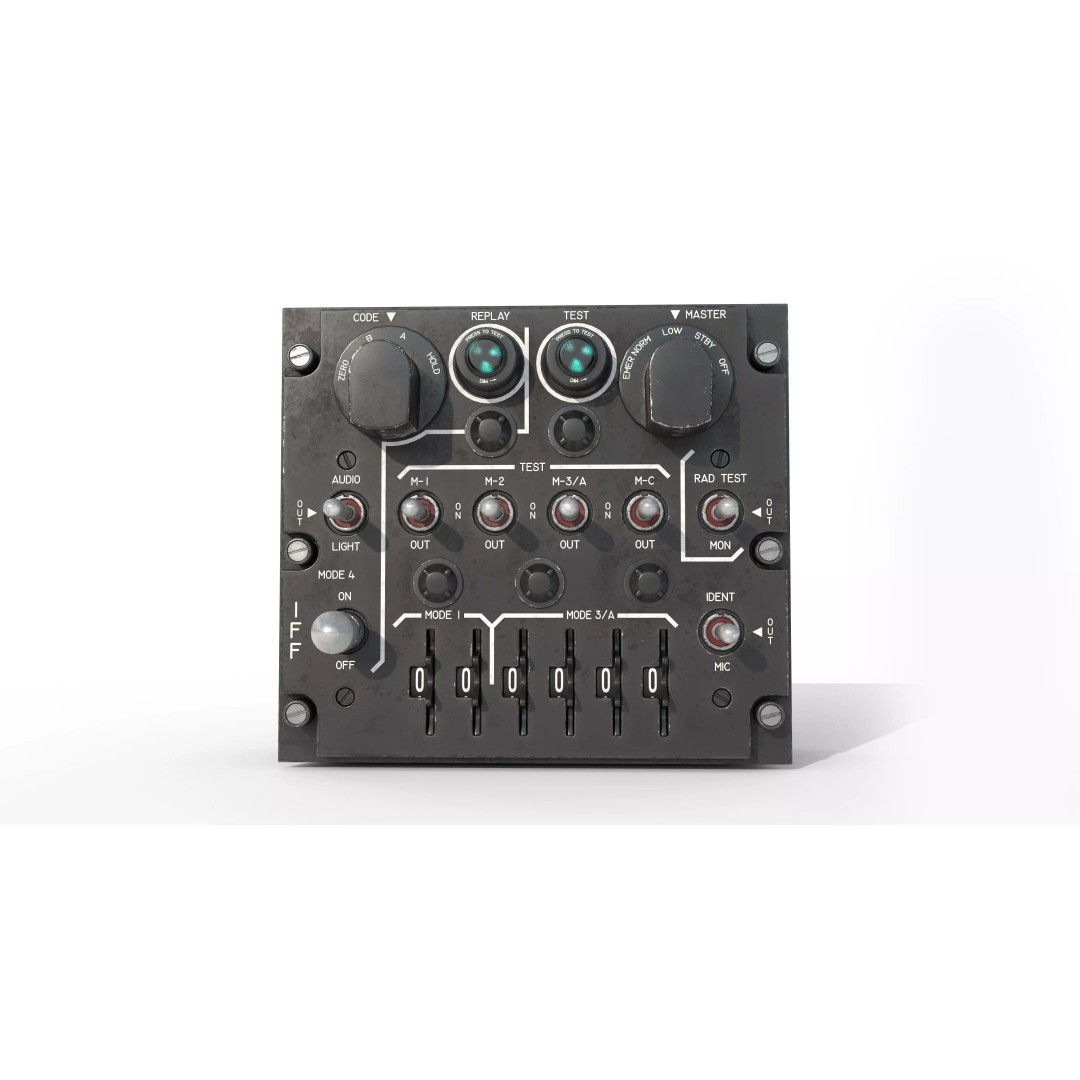 Identification Control Panel 3D Model – Military Use, PBR Textures, FBX - View 2