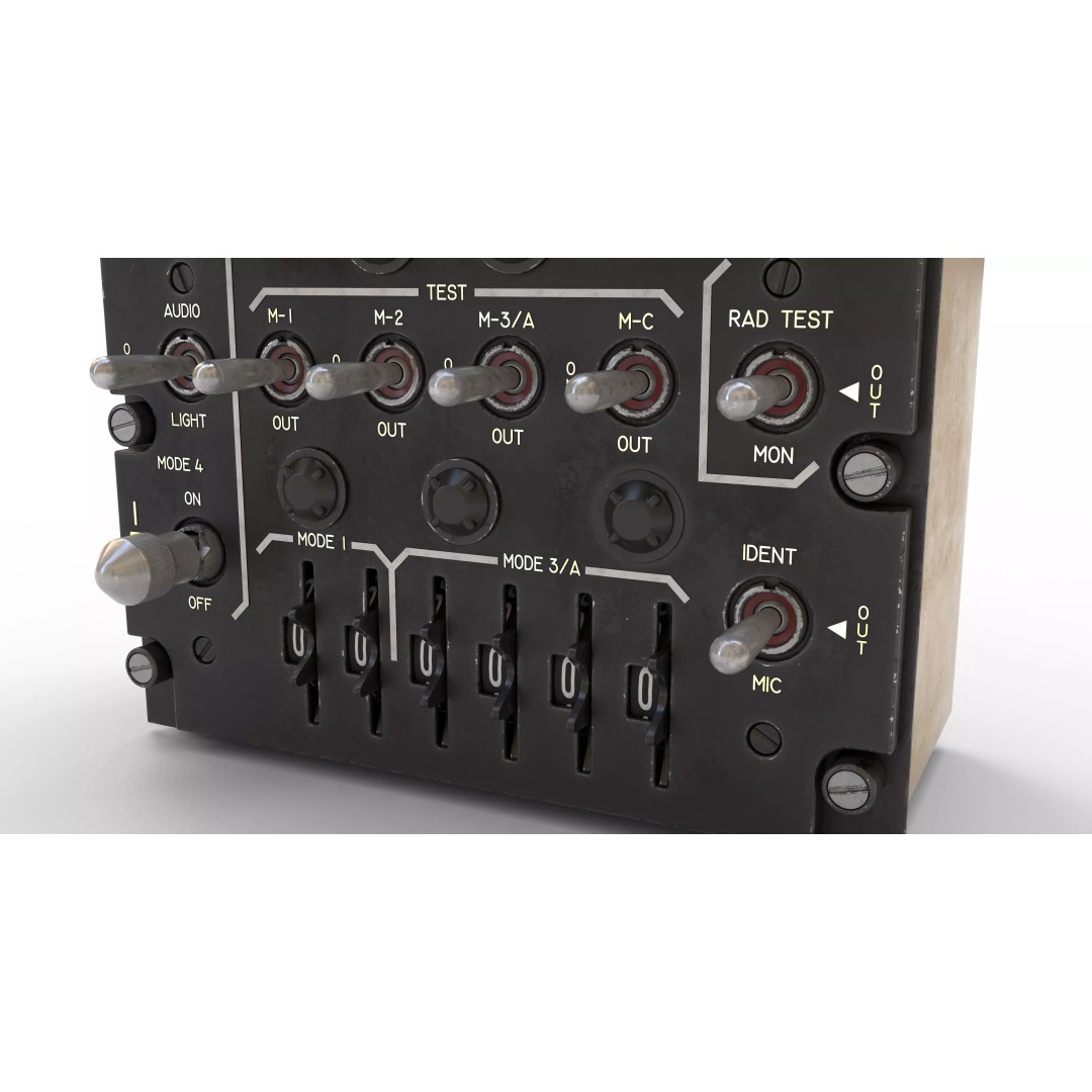Identification Control Panel 3D Model – Military Use, PBR Textures, FBX - View 5