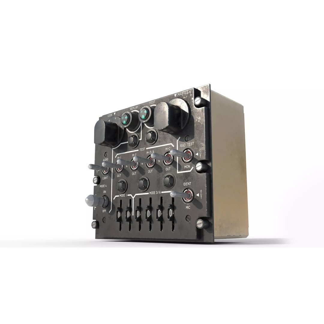 Identification Control Panel 3D Model – Military Use, PBR Textures, FBX - View 7
