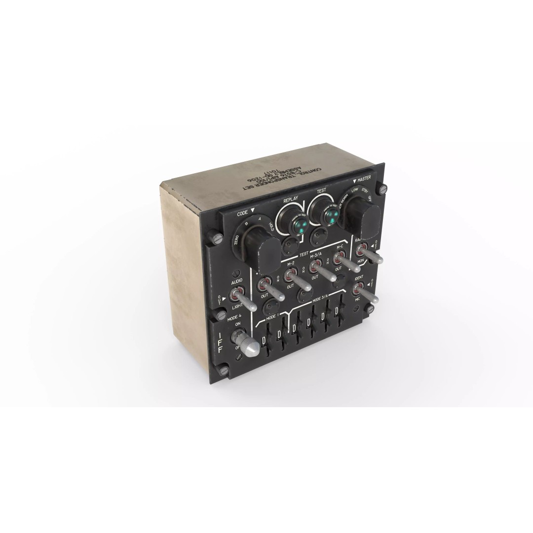 Identification Control Panel 3D Model – Military Use, PBR Textures, FBX - View 8