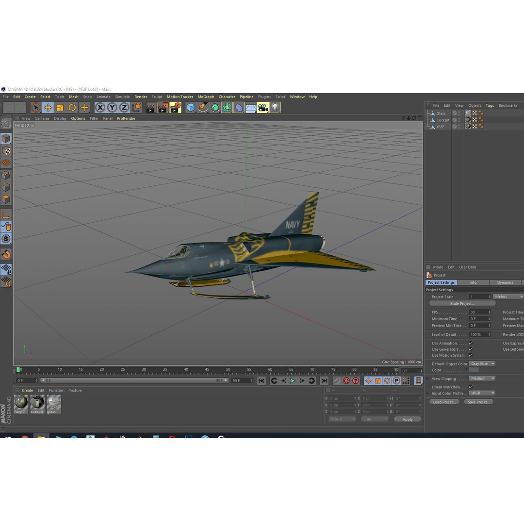 Convair YF2Y Sea Dart 3D Model – Military Seaplane Fighter, FBX - View 13