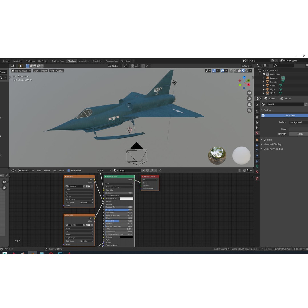 Convair YF2Y Sea Dart 3D Model – Military Seaplane Fighter, FBX - View 14