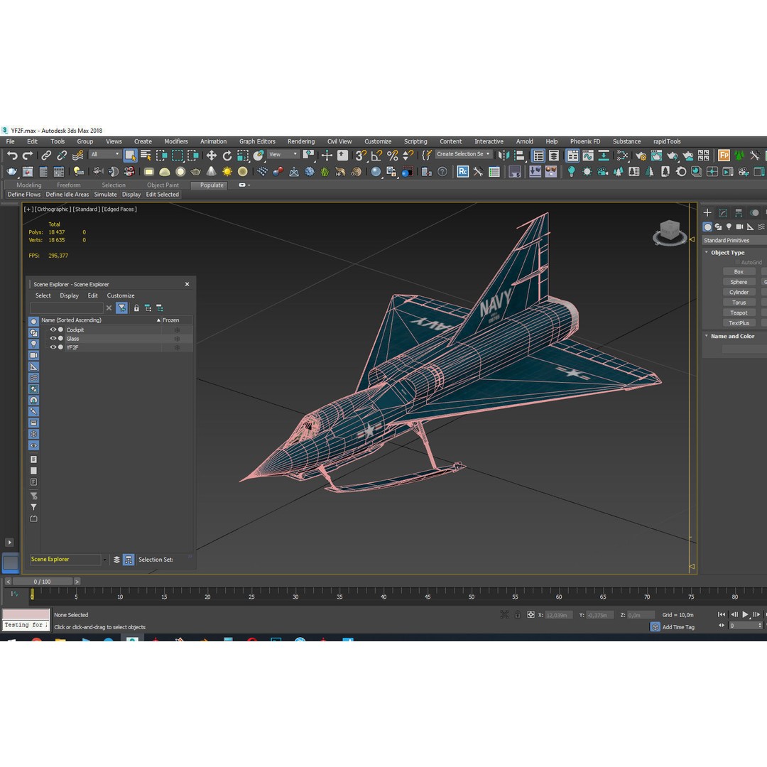 Convair YF2Y Sea Dart 3D Model – Military Seaplane Fighter, FBX - View 15