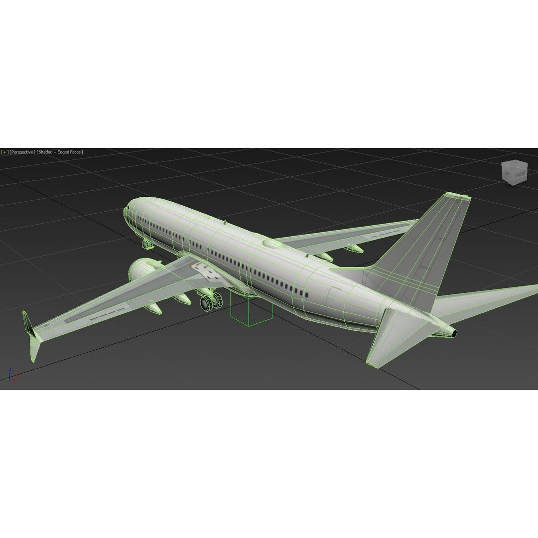 Boeing 737 MAX 8 3D Model – Low Poly Static Aircraft Template for MSFS