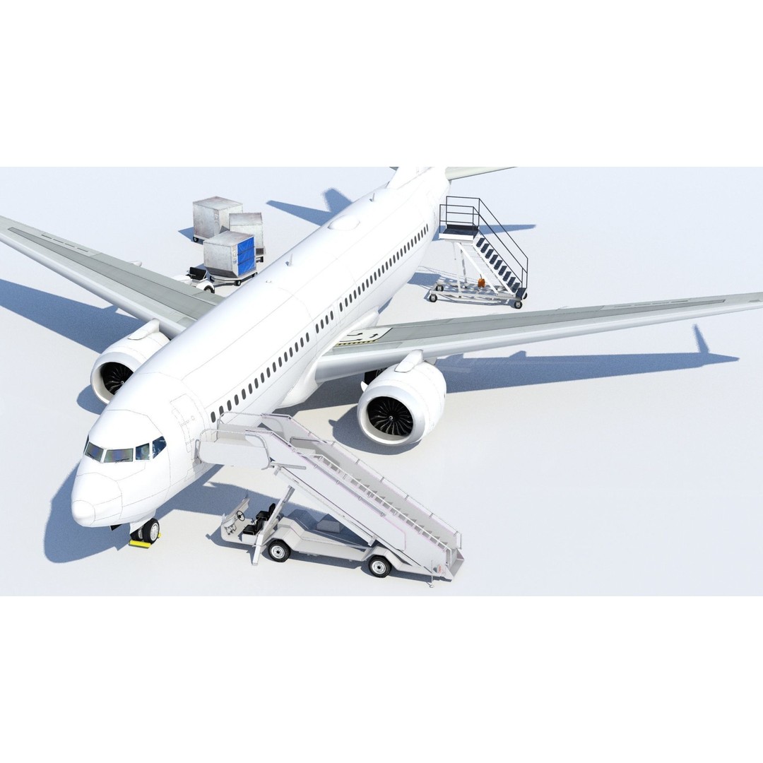 Boeing 737 MAX 8 3D Model – Low Poly Static Aircraft Template for MSFS - View 4