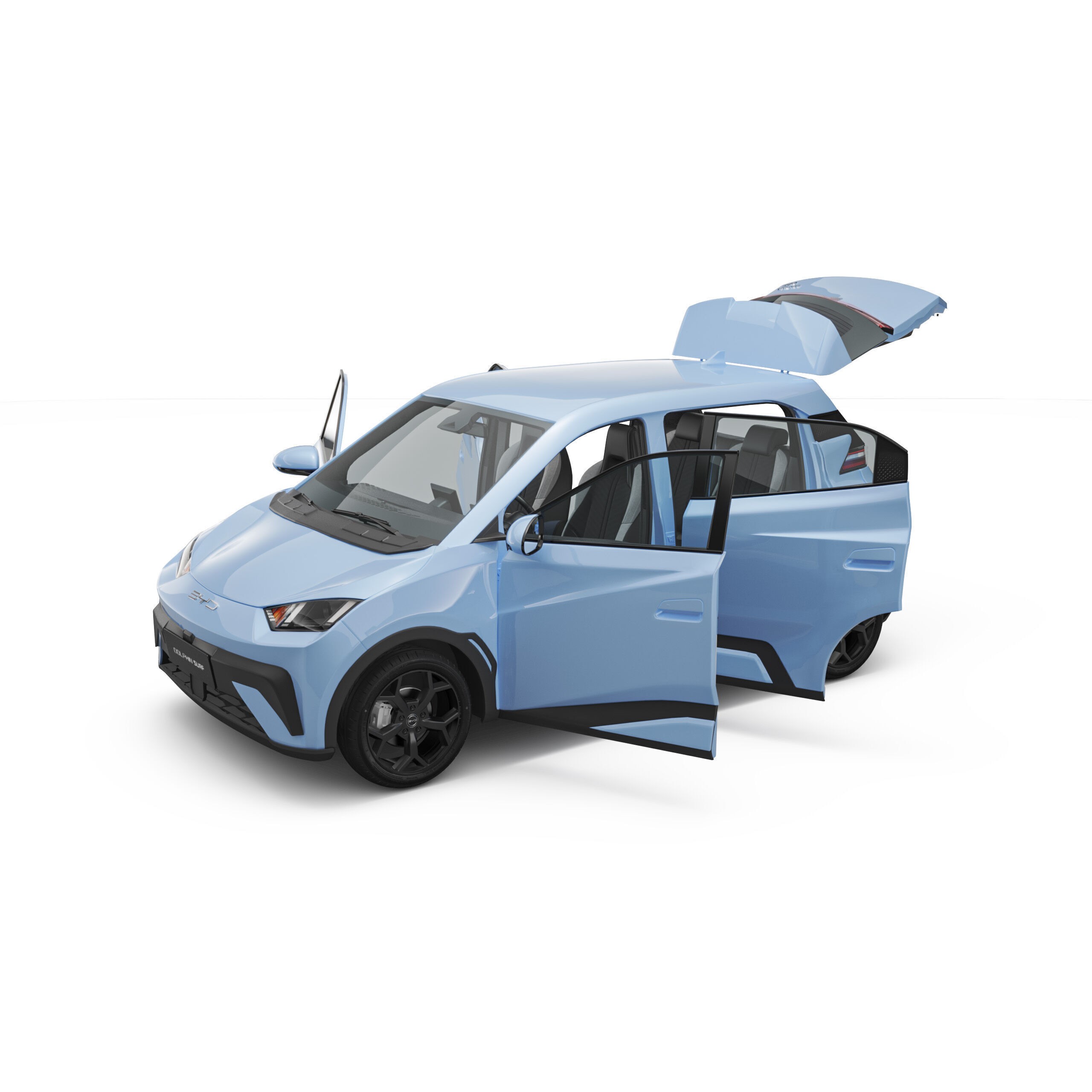 2025 BYD Dolphin Surf Atto1 - Game-Ready 3D Model - View 9