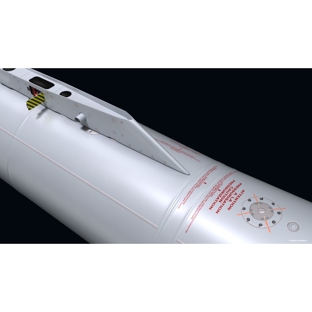 Fuel Tanks RPL-541/542 3D Model – High Poly PBR Asset for Mirage-2000 - View 10