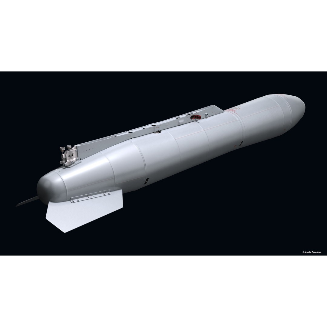 Fuel Tanks RPL-541/542 3D Model – High Poly PBR Asset for Mirage-2000 - View 3