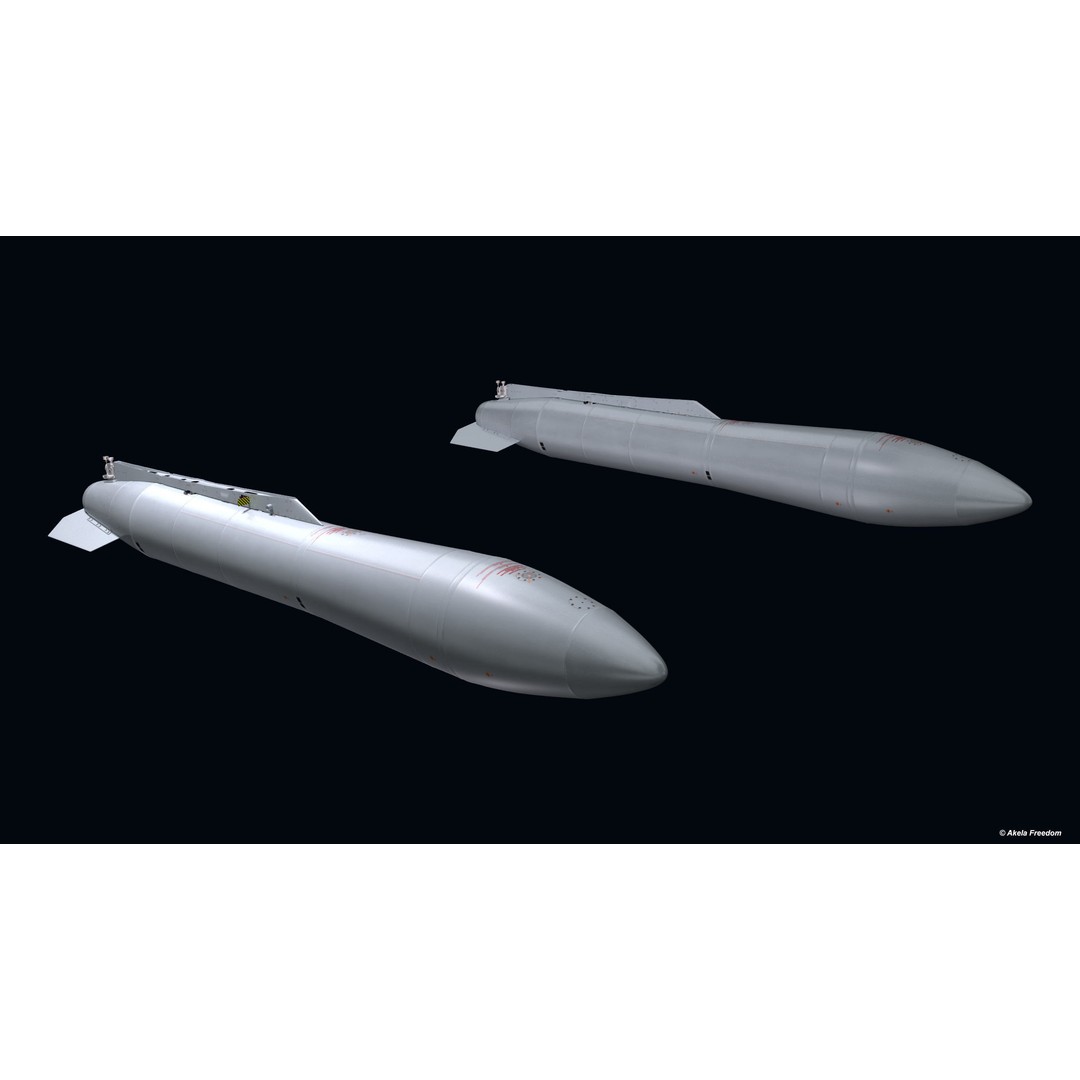 Fuel Tanks RPL-541/542 3D Model – High Poly PBR Asset for Mirage-2000 - View 6