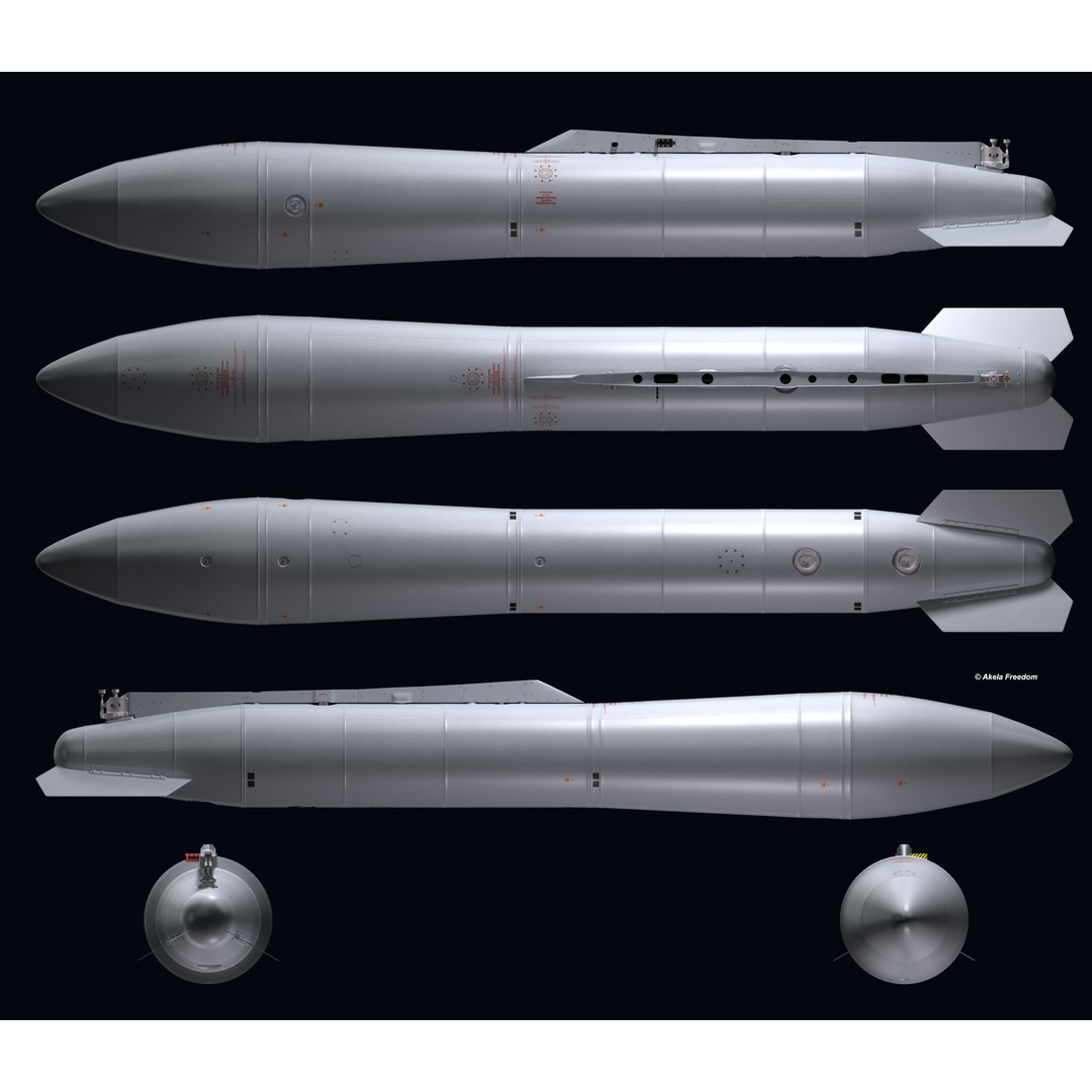 Fuel Tanks RPL-541/542 3D Model – High Poly PBR Asset for Mirage-2000 - View 7