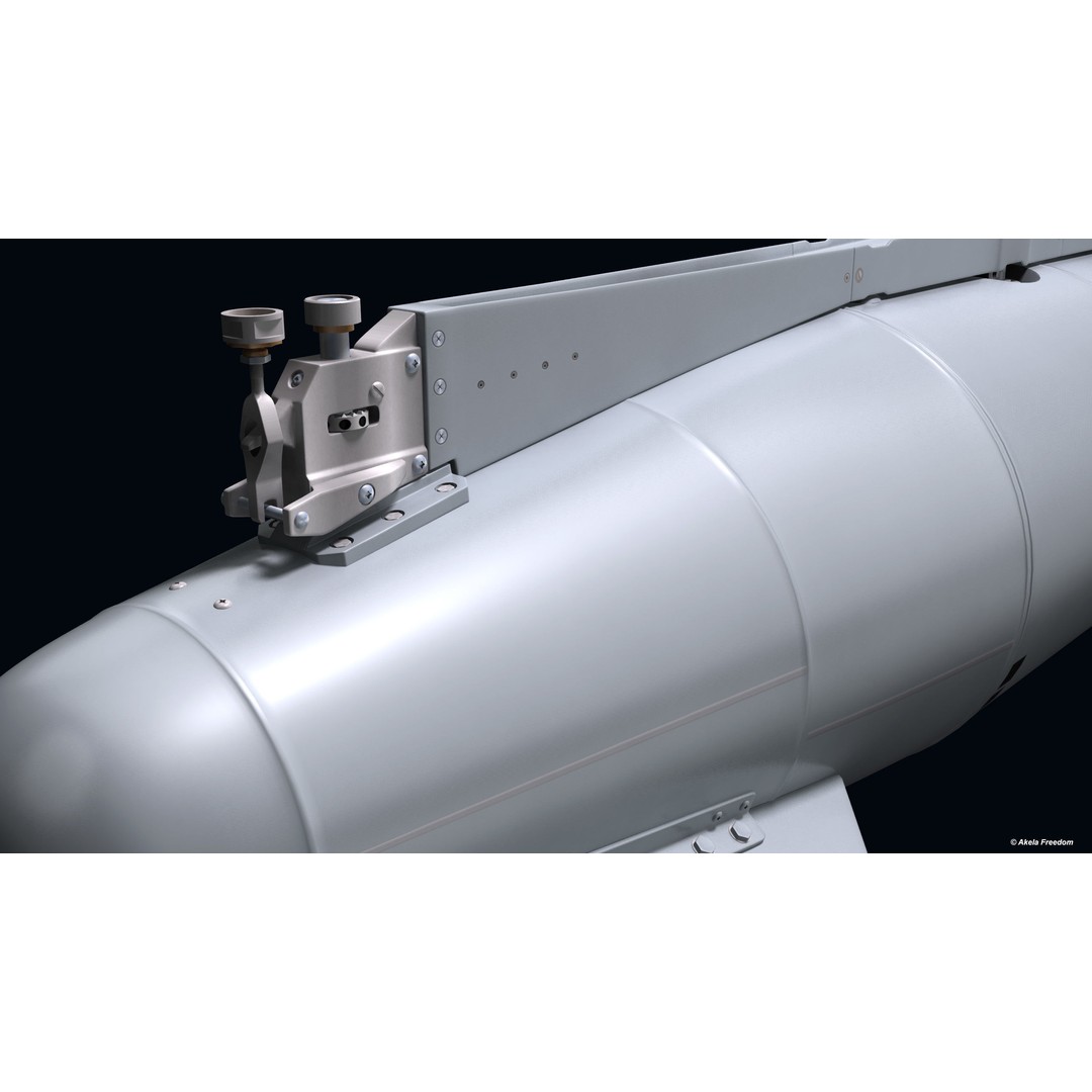 Fuel Tanks RPL-541/542 3D Model – High Poly PBR Asset for Mirage-2000 - View 8