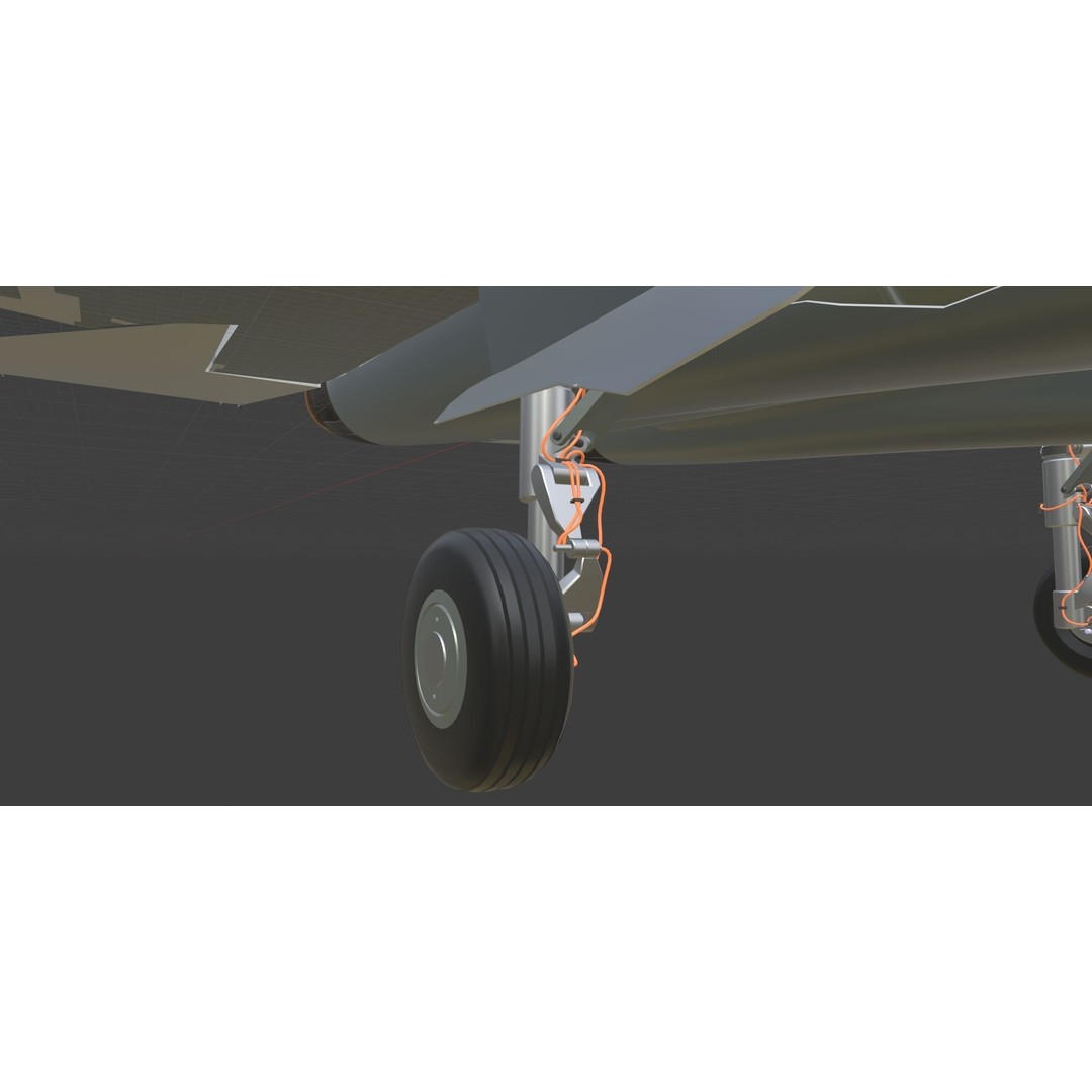 Sukhoi SU-57 3D Model – High Poly Fighter Jet with PBR Textures, FBX, Blender - View 10