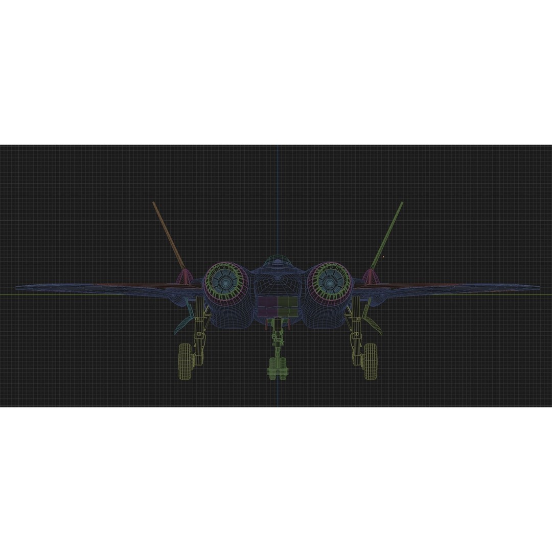 Sukhoi SU-57 3D Model – High Poly Fighter Jet with PBR Textures, FBX, Blender - View 13