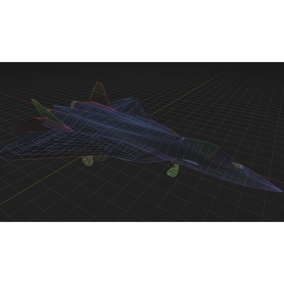 Sukhoi SU-57 3D Model – High Poly Fighter Jet with PBR Textures, FBX, Blender - View 14