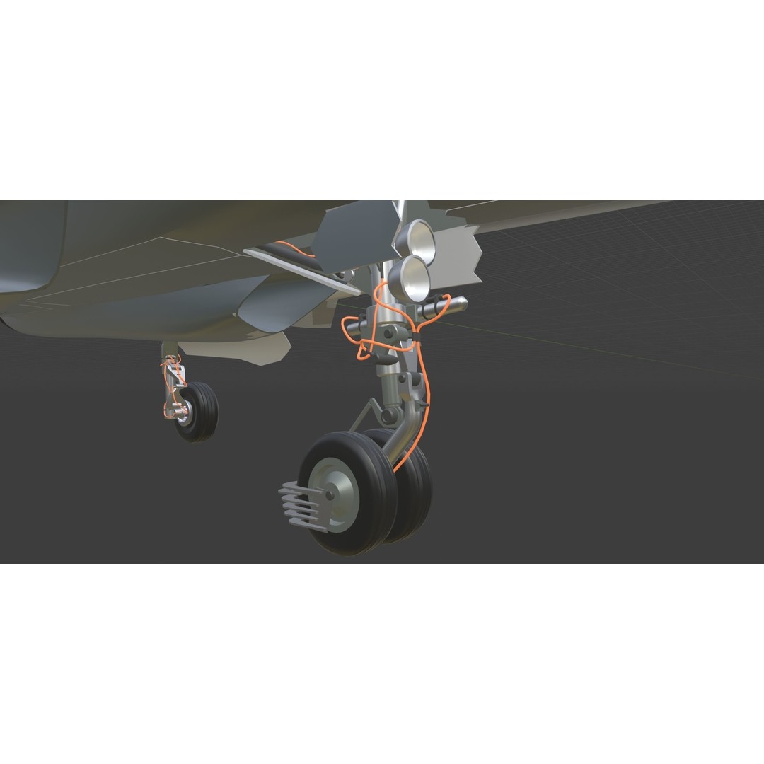 Sukhoi SU-57 3D Model – High Poly Fighter Jet with PBR Textures, FBX, Blender - View 9