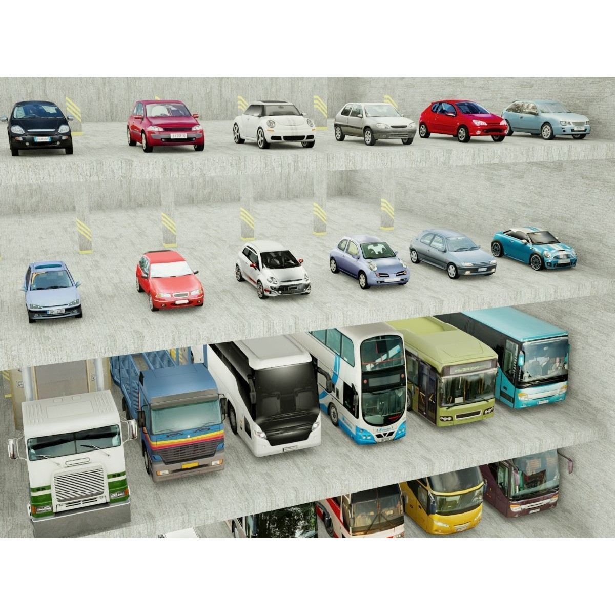 185 Low-Poly Vehicles - Low-Poly Game-Ready 3D Model - View 10