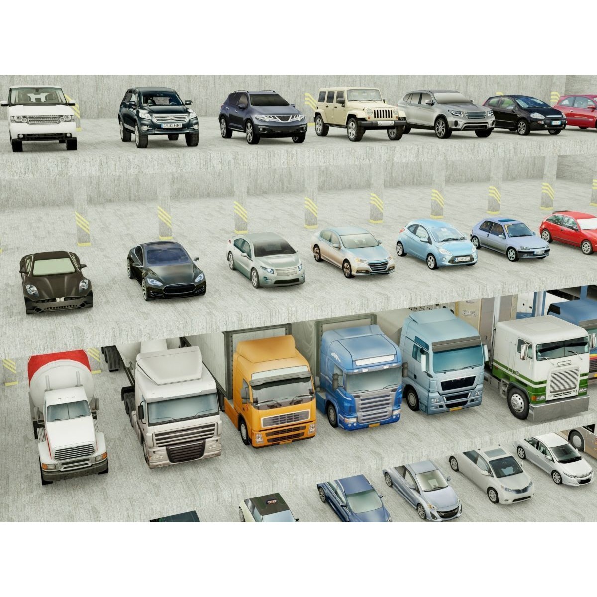 185 Low-Poly Vehicles - Low-Poly Game-Ready 3D Model - View 11