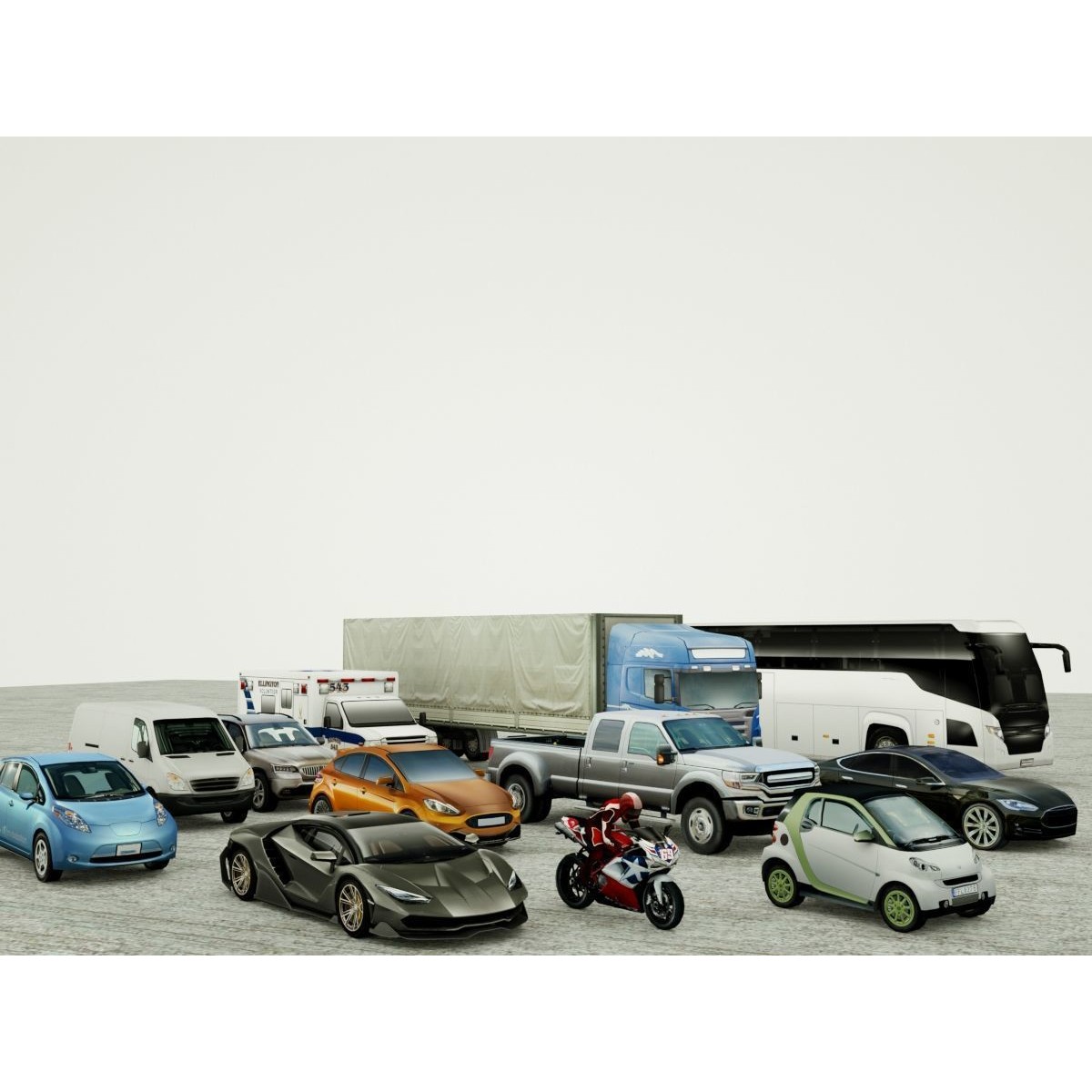 185 Low-Poly Vehicles - Low-Poly Game-Ready 3D Model - View 17
