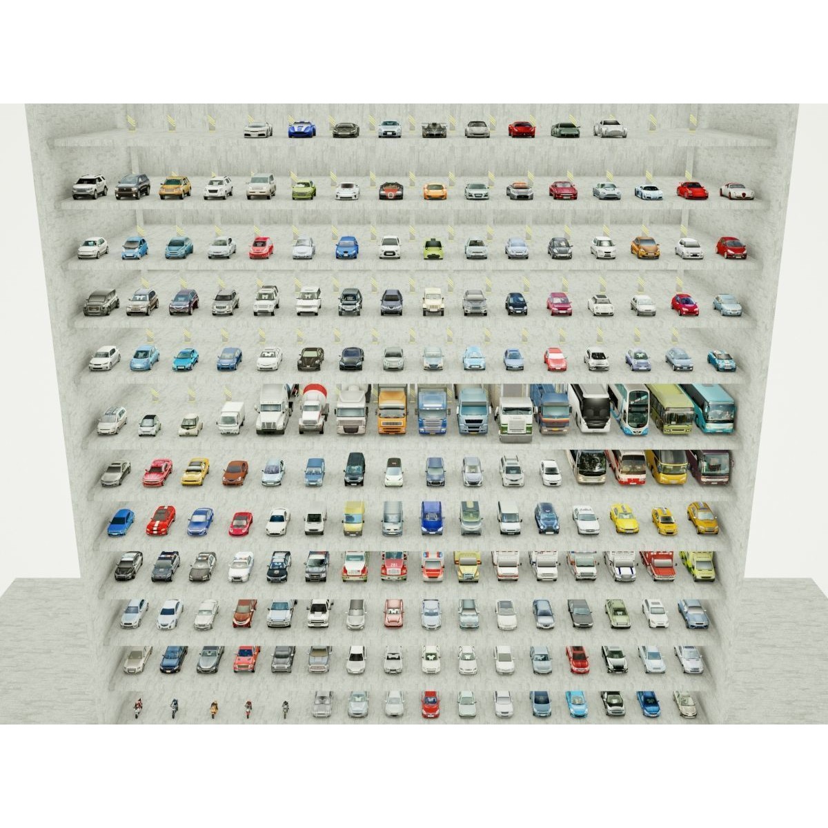 185 Low-Poly Vehicles - Low-Poly Game-Ready 3D Model - View 3