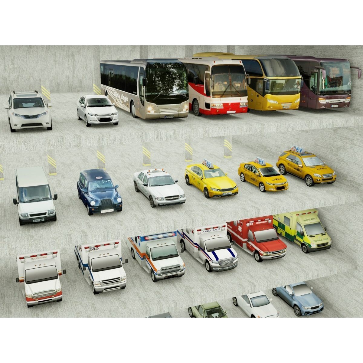 185 Low-Poly Vehicles - Low-Poly Game-Ready 3D Model - View 9