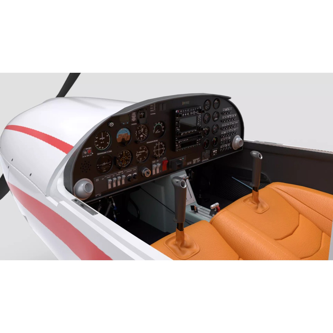 Diamond DA20 C1 3D Model – Low Poly Rigged Aircraft, FBX - View 14