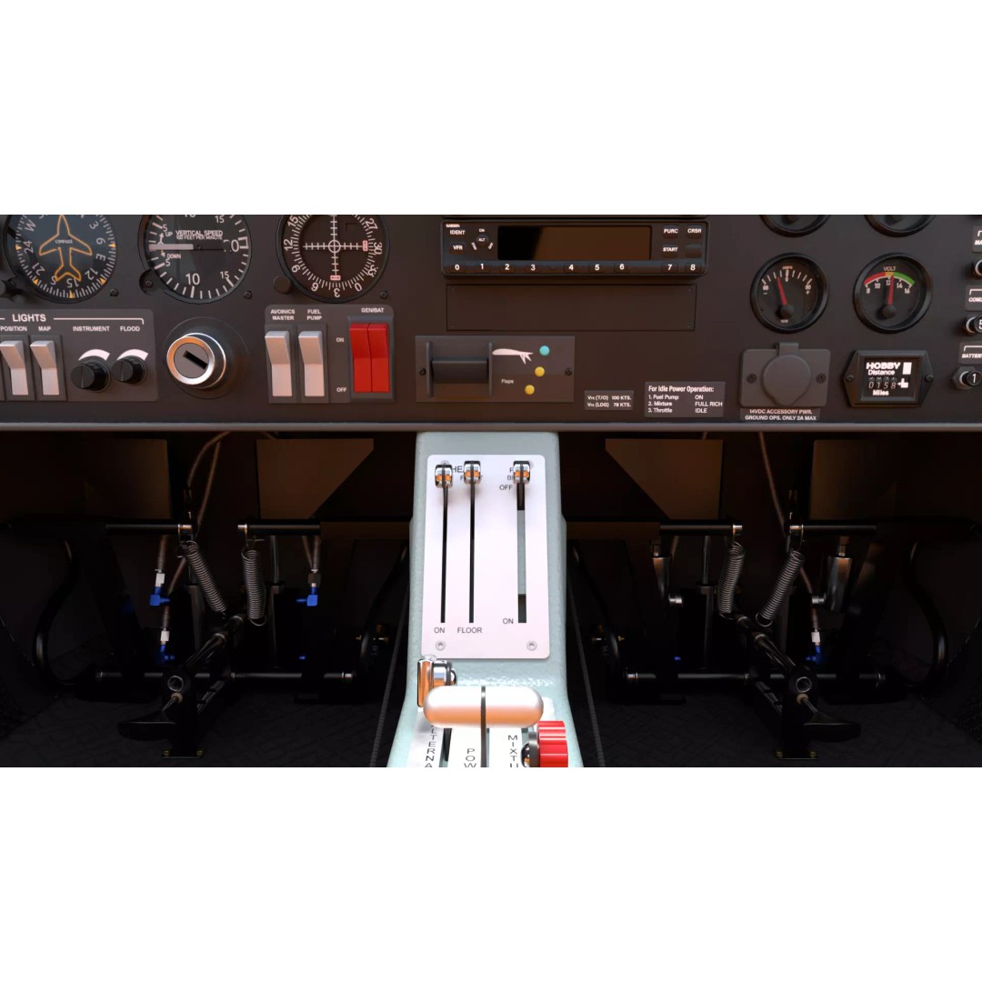 Diamond DA20 C1 3D Model – Low Poly Rigged Aircraft, FBX - View 19