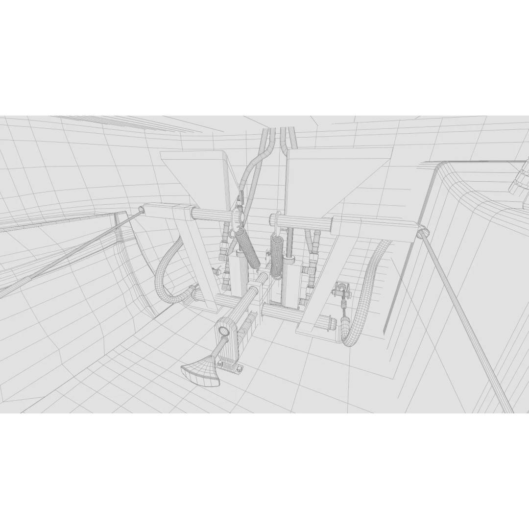 Diamond DA20 C1 3D Model – Low Poly Rigged Aircraft, FBX - View 33