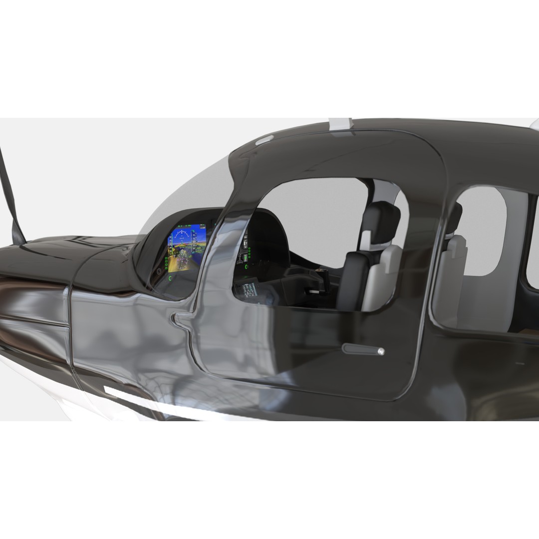 Aircraft Propeller 3D Model – Low Poly PBR Game Asset, FBX, Blender - View 10