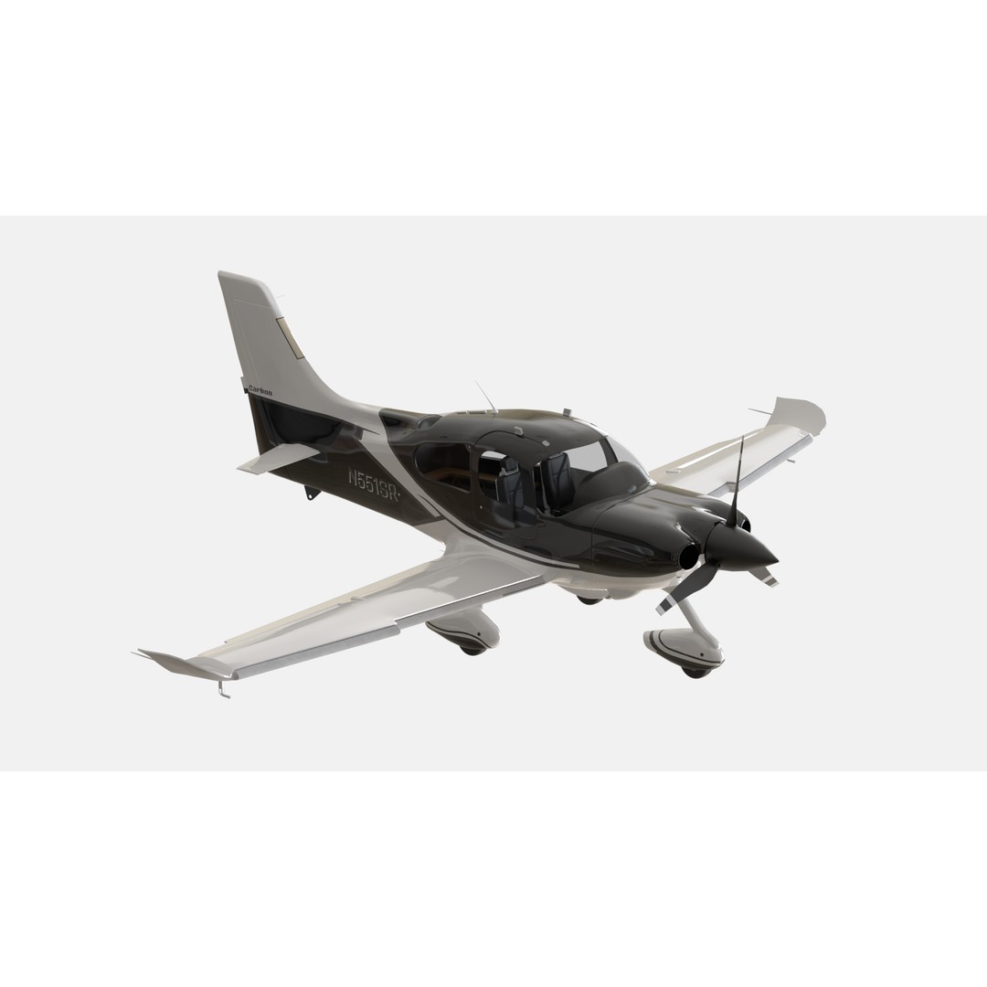 Aircraft Propeller 3D Model – Low Poly PBR Game Asset, FBX, Blender - View 5