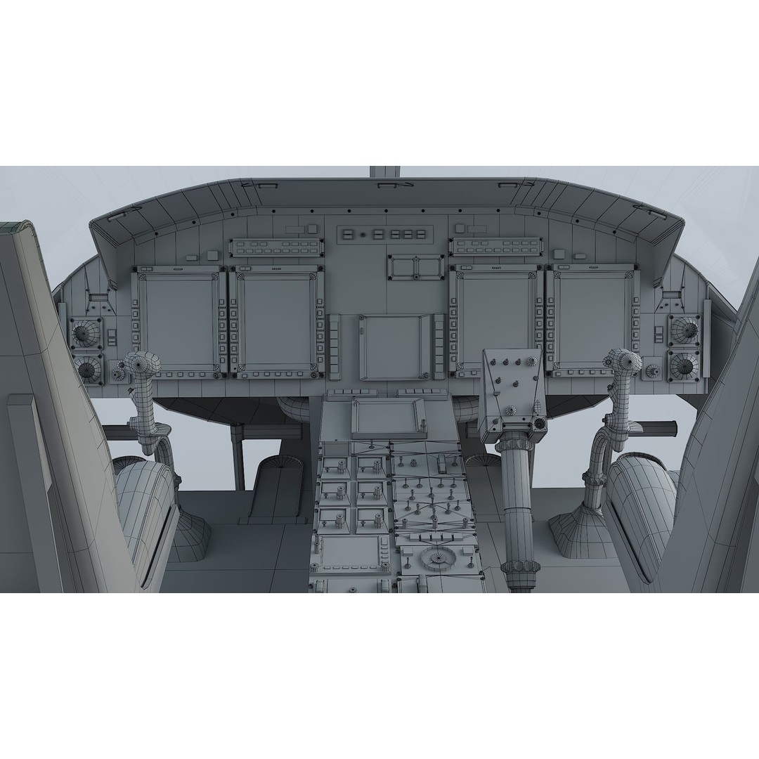 Bell-412 Helicopter 3D Model – Low Poly NYPD Aircraft, FBX - View 34