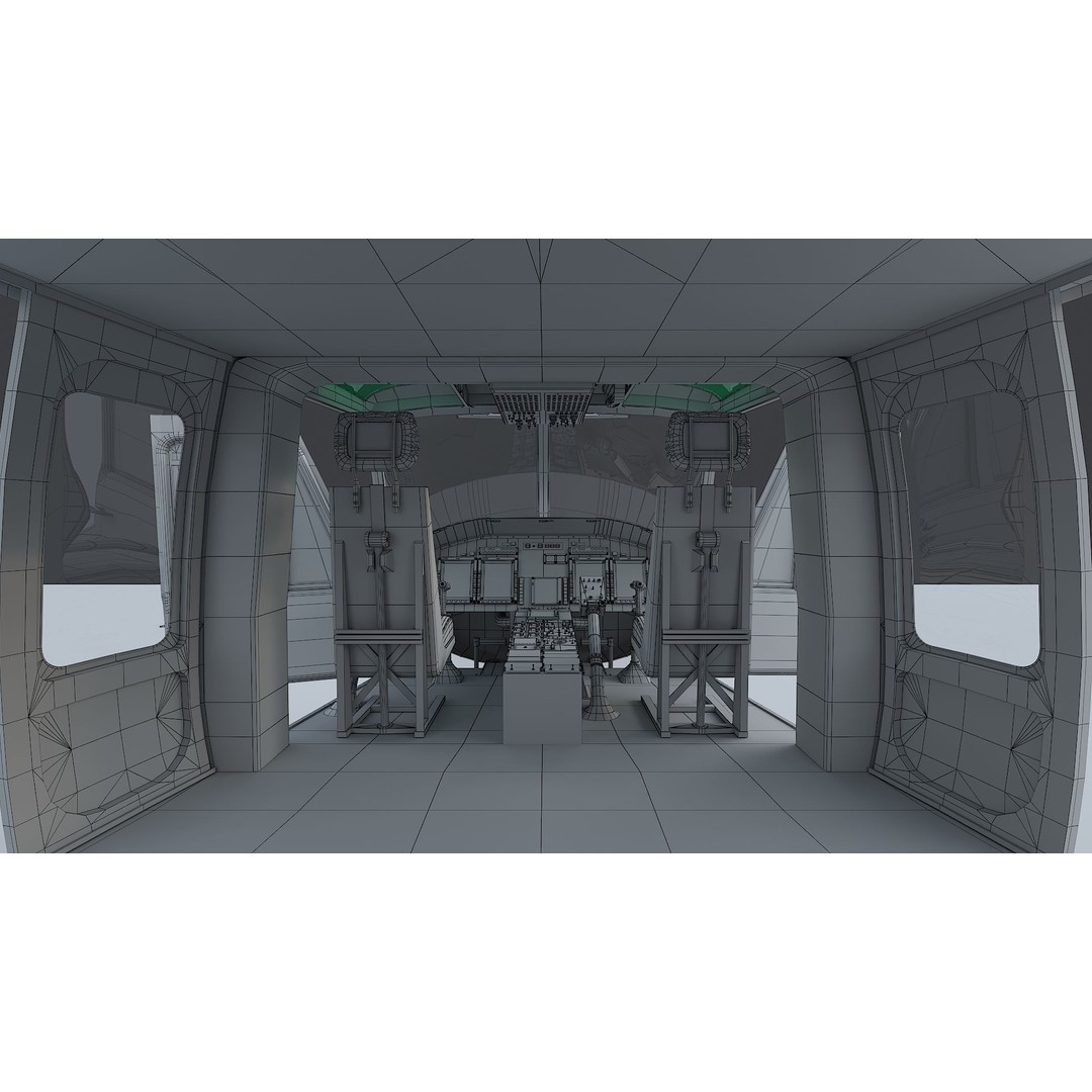 Bell-412 Helicopter 3D Model – Low Poly NYPD Aircraft, FBX - View 36