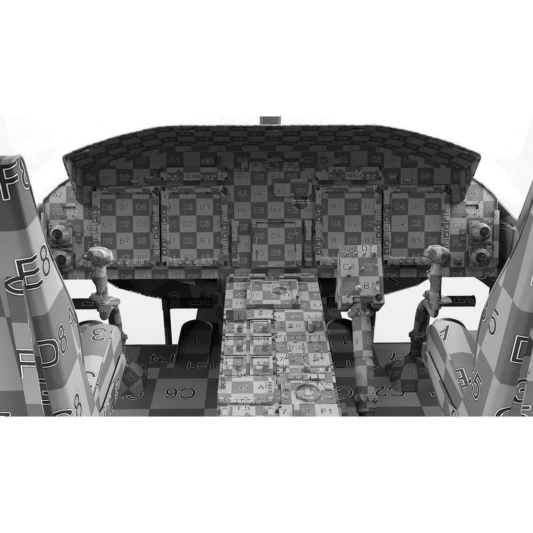Bell-412 Helicopter 3D Model – Low Poly NYPD Aircraft, FBX - View 43