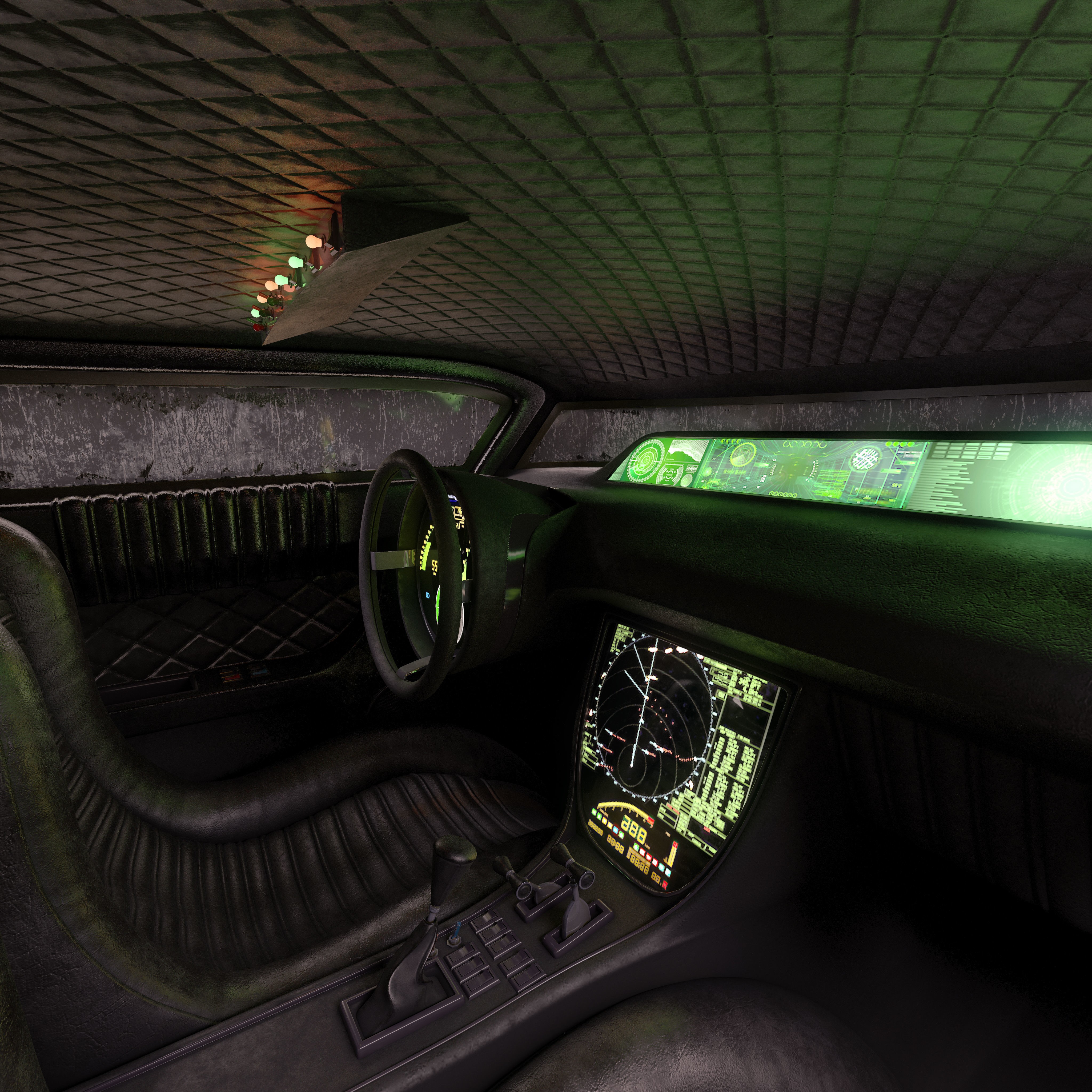 Futuristic Flying Car - Game-Ready 3D Model - View 27