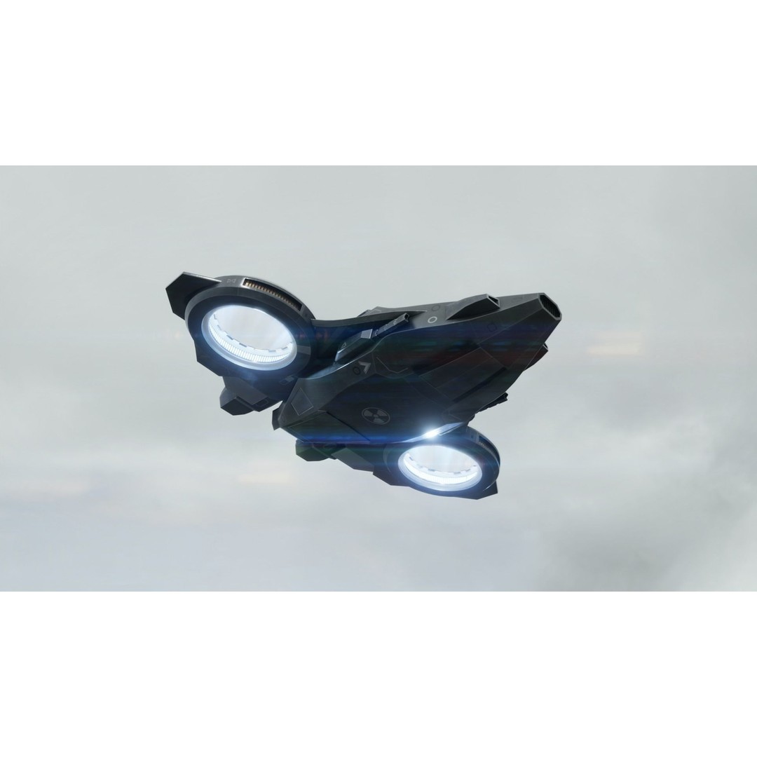 Z-01 VTOL Military Dropship 3D Model – Low Poly, Rigged, PBR