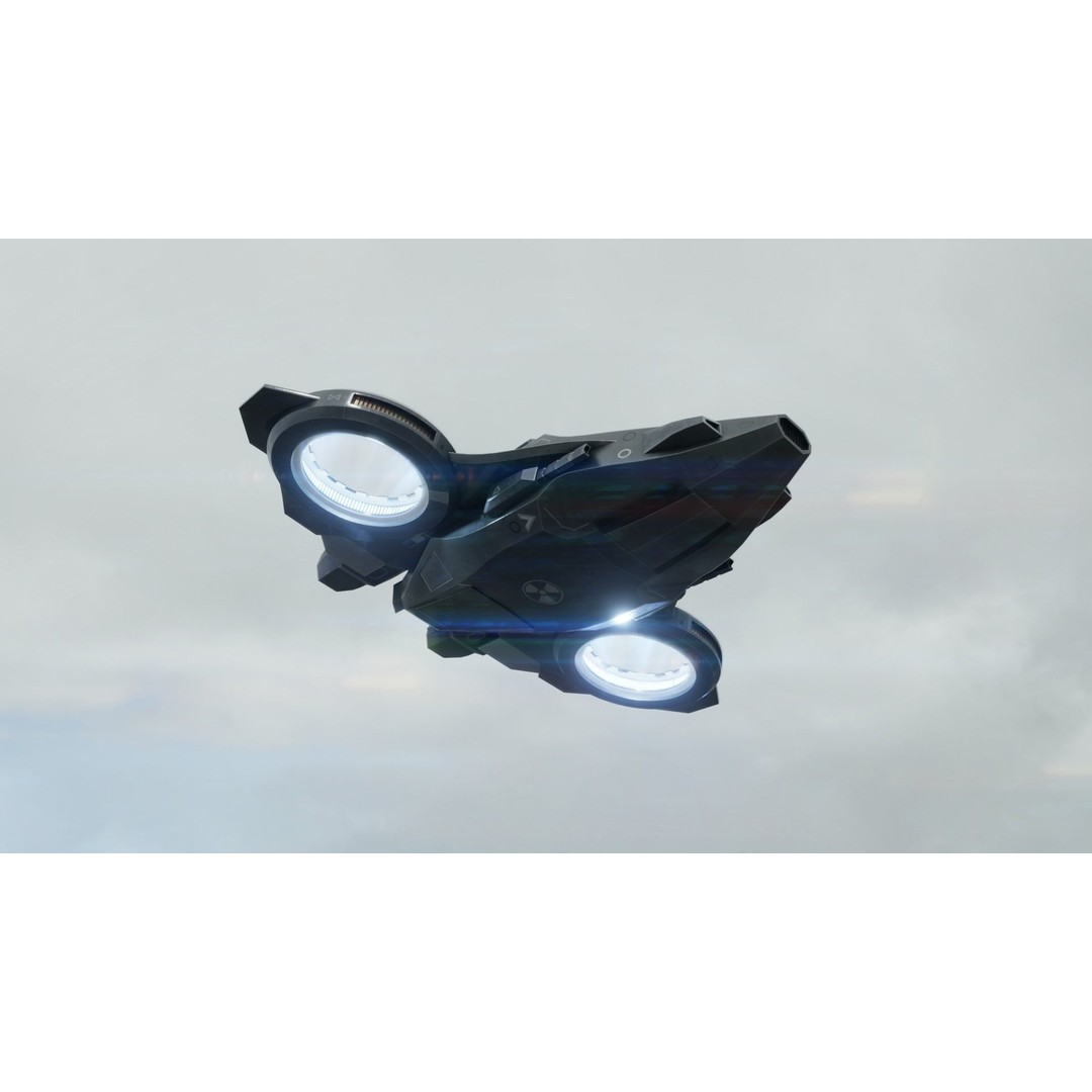 Z-01 VTOL Military Dropship 3D Model – Low Poly, Rigged, PBR - View 14