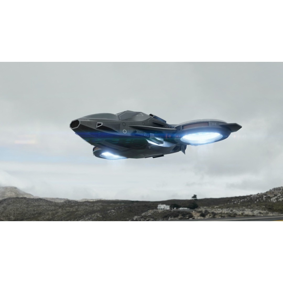 Z-01 VTOL Military Dropship 3D Model – Low Poly, Rigged, PBR - View 23