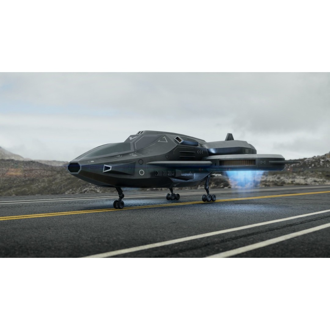 Z-01 VTOL Military Dropship 3D Model – Low Poly, Rigged, PBR - View 4