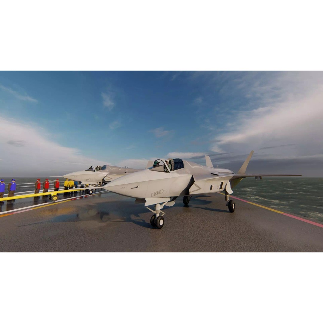 USS Nimitz CVN-68 3D Model – High-Quality Naval Carrier Asset, PBR, Game Ready - View 14