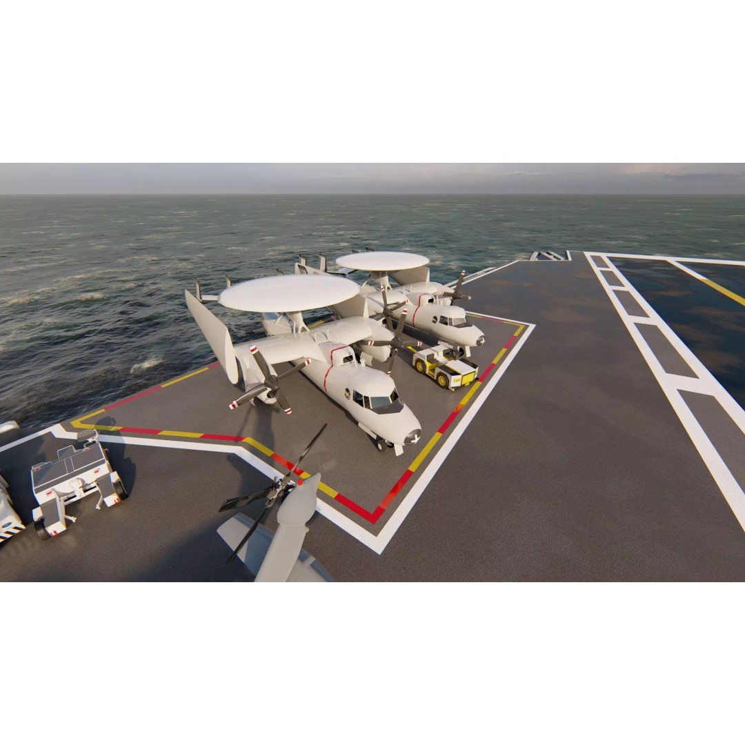 USS Nimitz CVN-68 3D Model – High-Quality Naval Carrier Asset, PBR, Game Ready - View 15