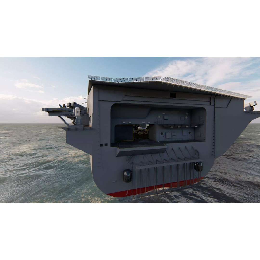 USS Nimitz CVN-68 3D Model – High-Quality Naval Carrier Asset, PBR, Game Ready - View 19