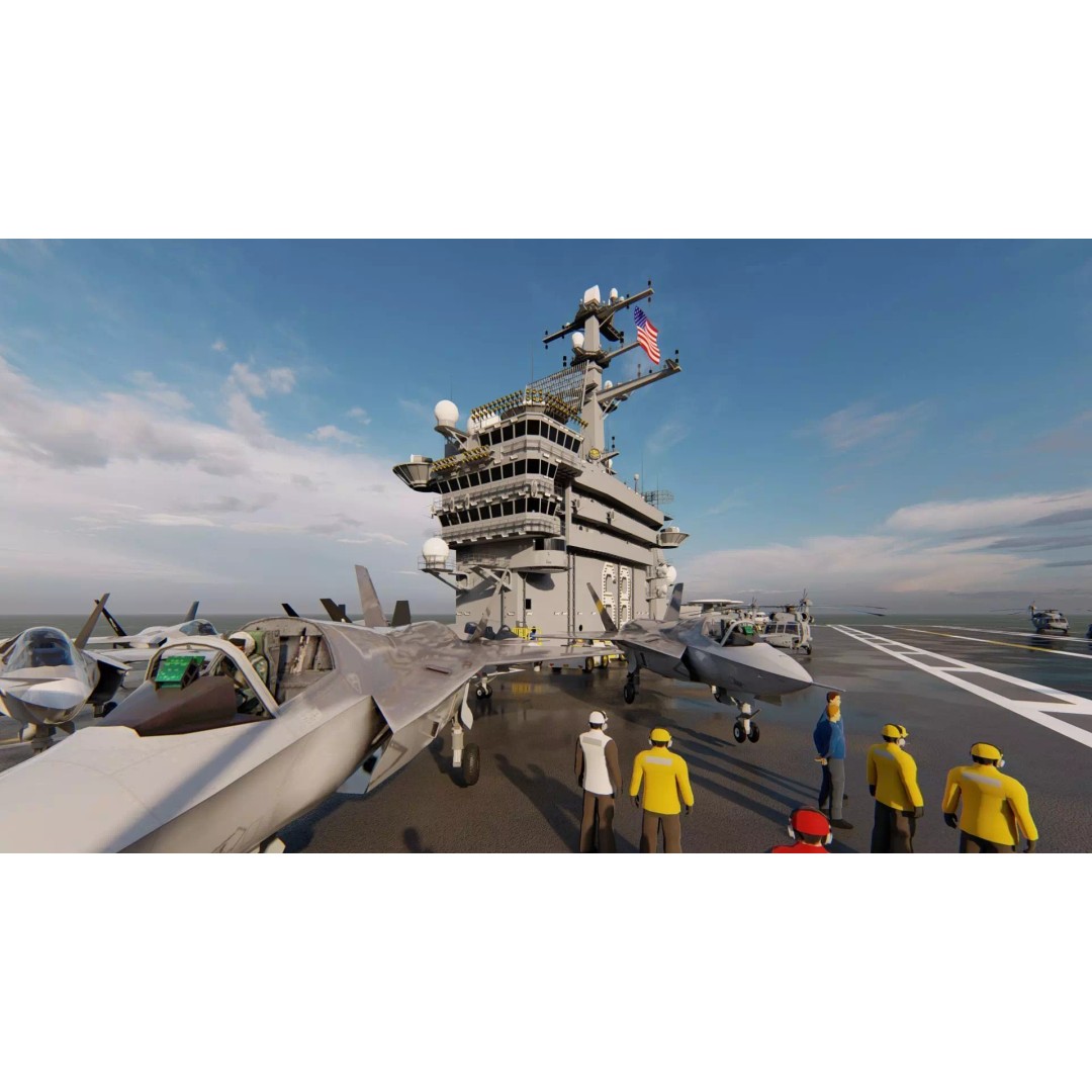 USS Nimitz CVN-68 3D Model – High-Quality Naval Carrier Asset, PBR, Game Ready - View 2