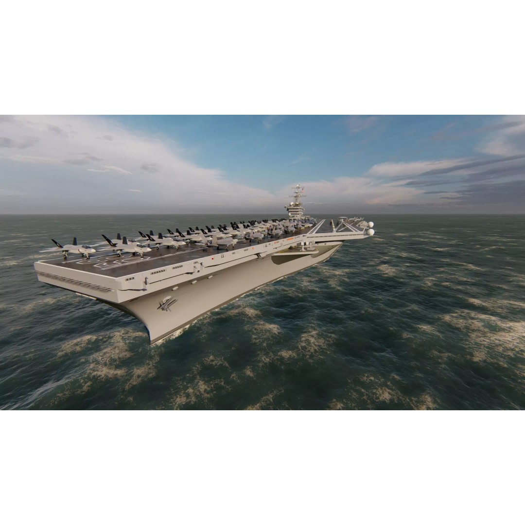 USS Nimitz CVN-68 3D Model – High-Quality Naval Carrier Asset, PBR, Game Ready - View 20