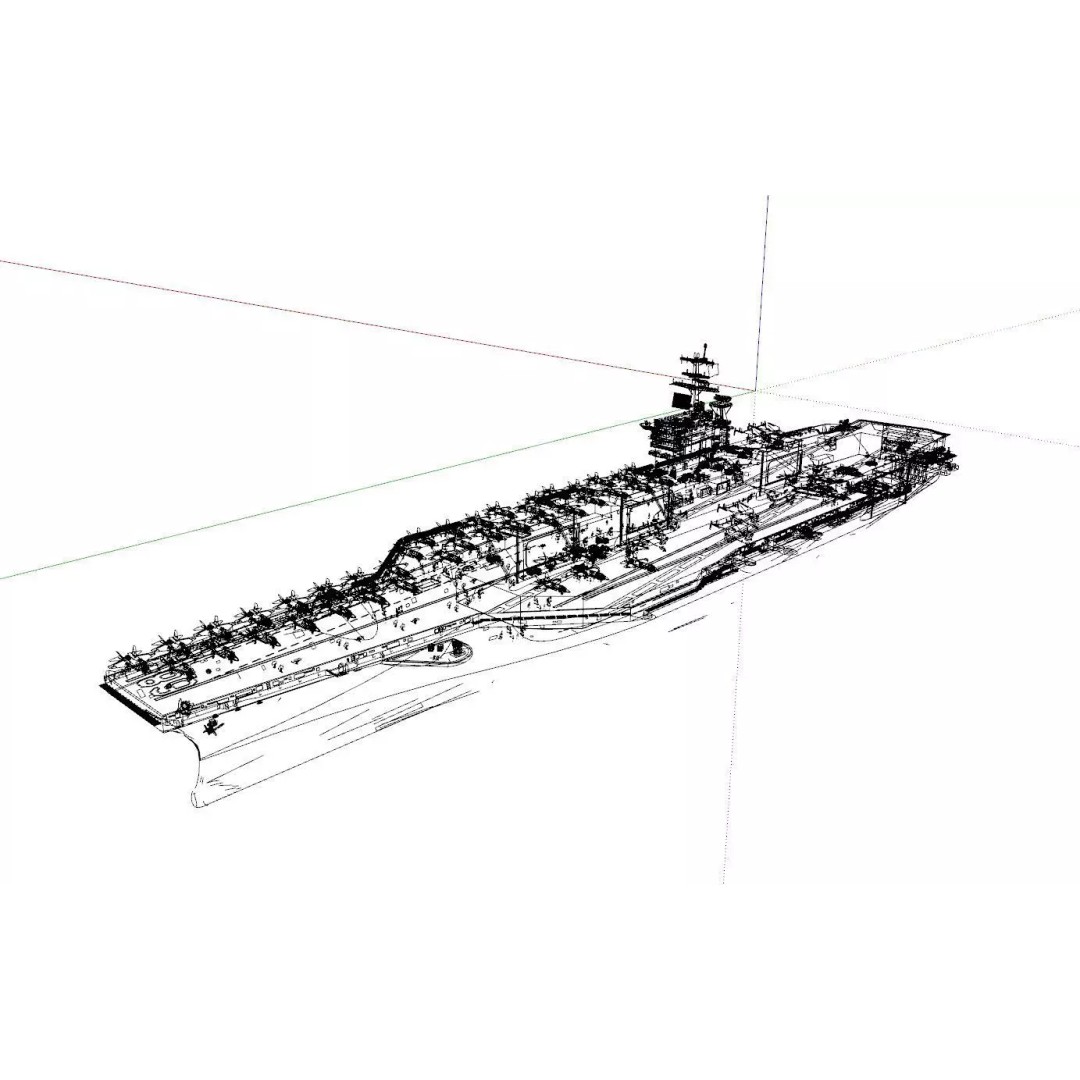 USS Nimitz CVN-68 3D Model – High-Quality Naval Carrier Asset, PBR, Game Ready - View 24