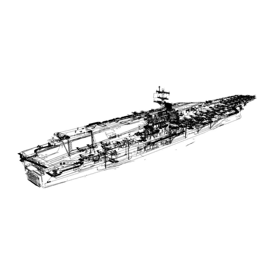 USS Nimitz CVN-68 3D Model – High-Quality Naval Carrier Asset, PBR, Game Ready - View 25