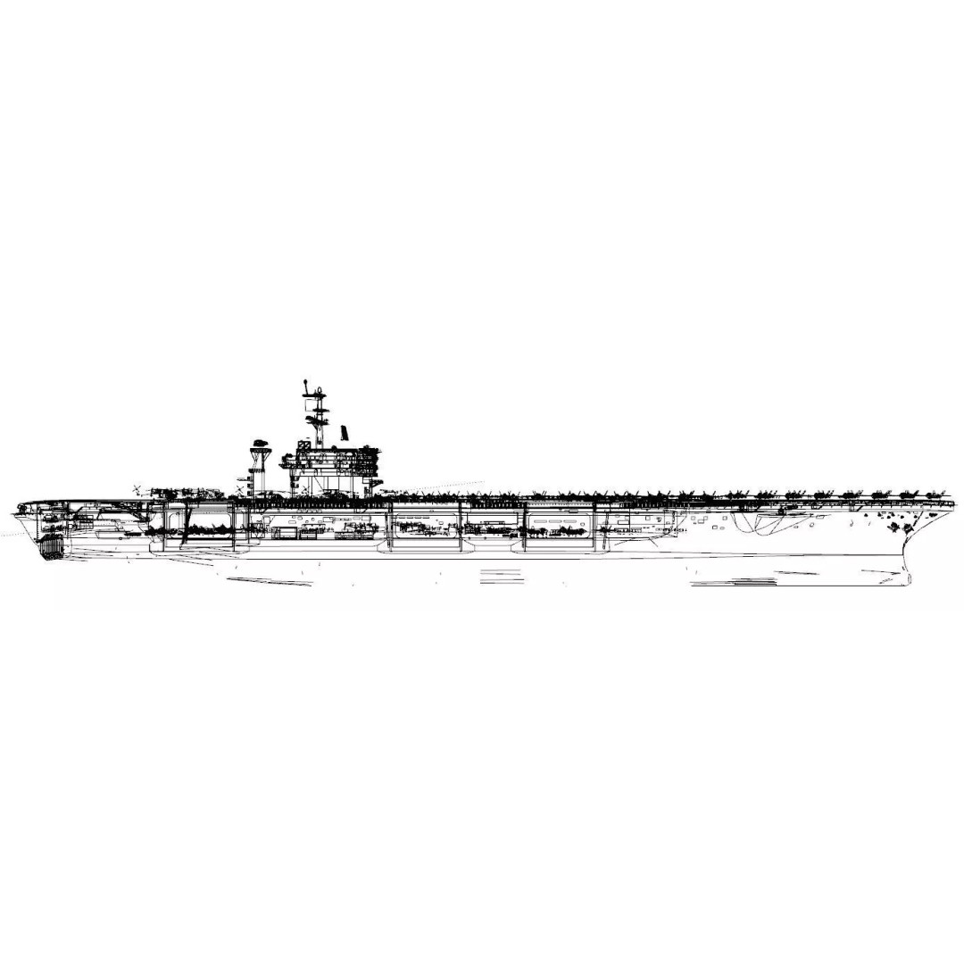 USS Nimitz CVN-68 3D Model – High-Quality Naval Carrier Asset, PBR, Game Ready - View 27